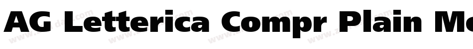 AG Letterica Compr Plain Medium字体转换